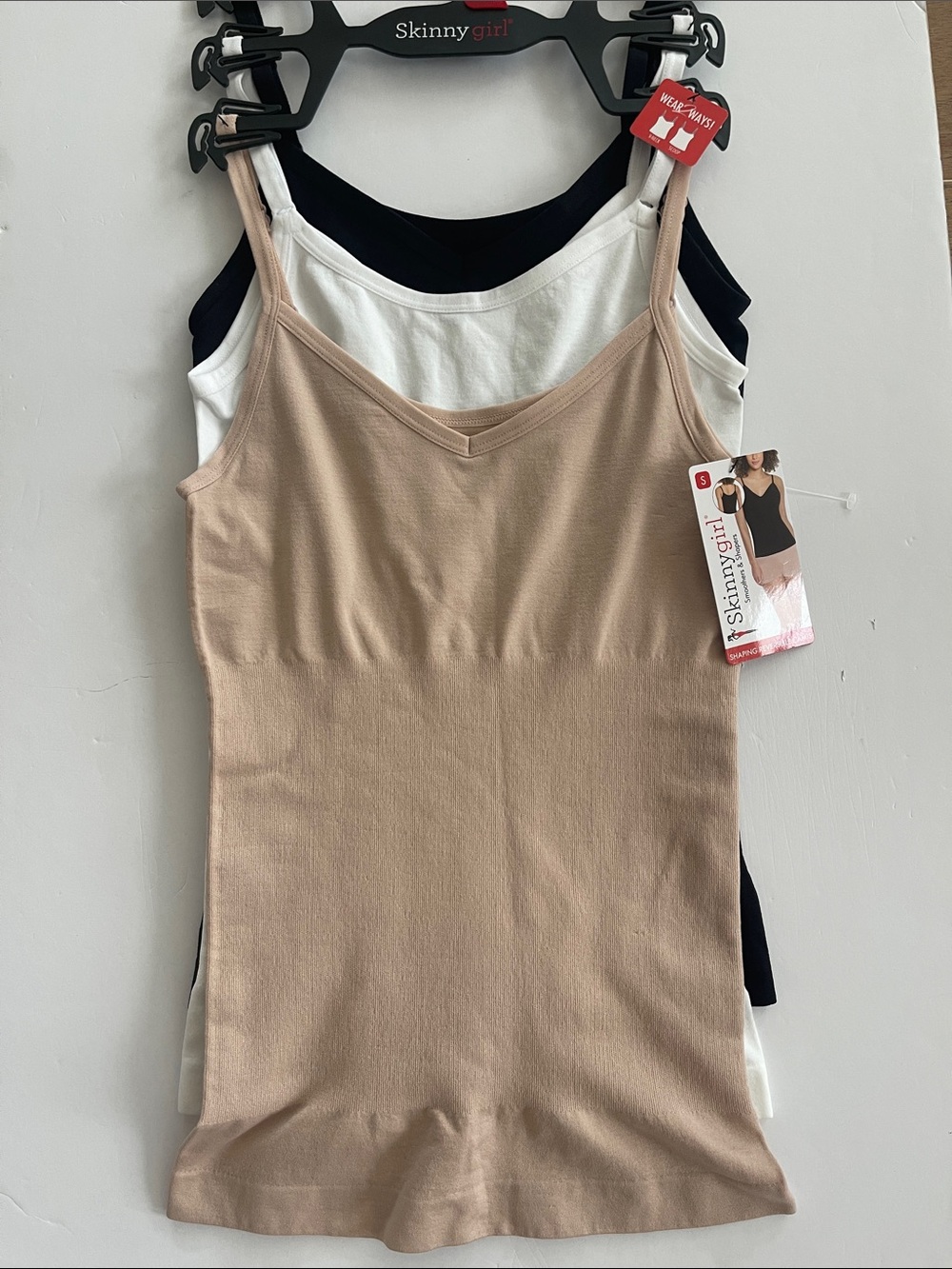 Skinny Girl Shaping Reversible Camis Set of 3 Small NWT